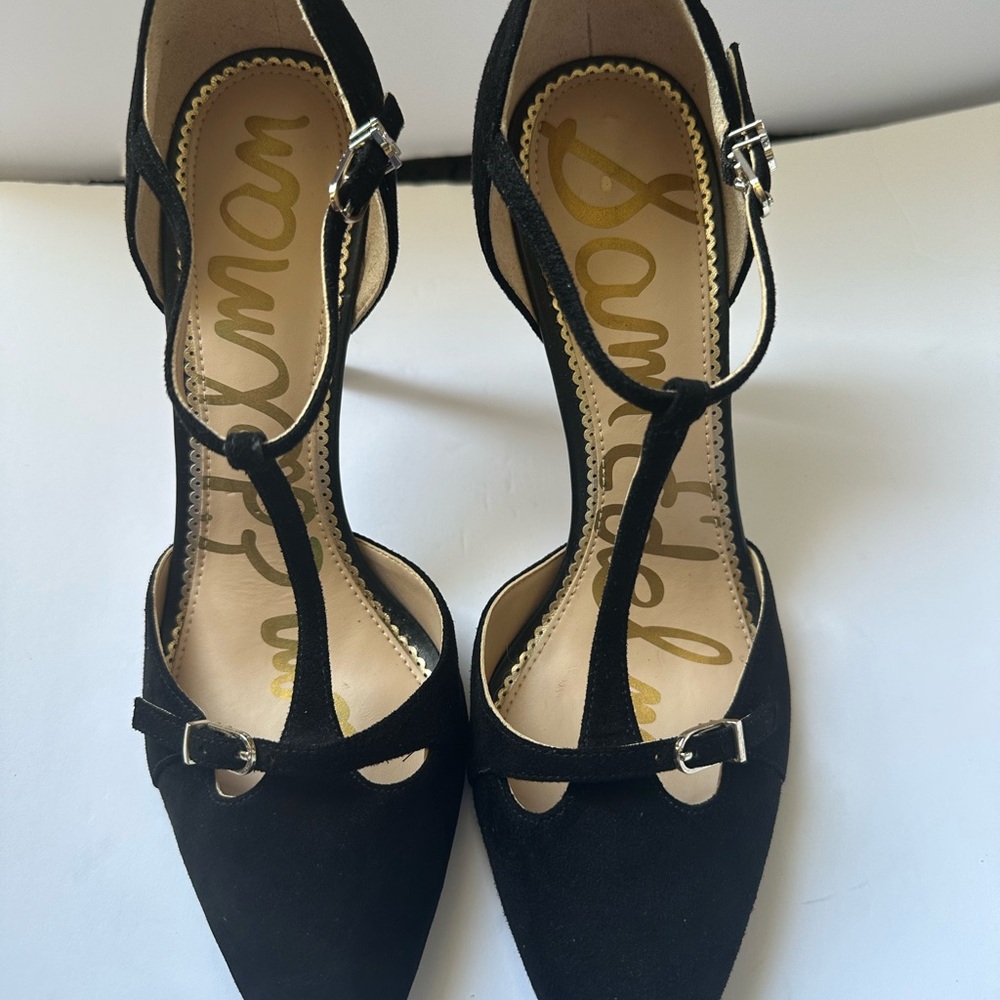 Sam Edelman Nordstrom Black T-Strap Heels